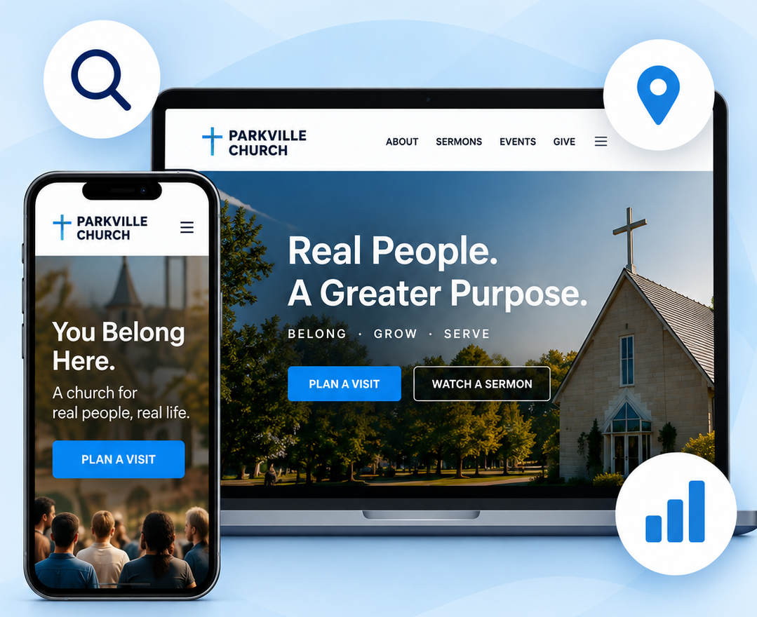 Digital Presence Church Website Mockup-1